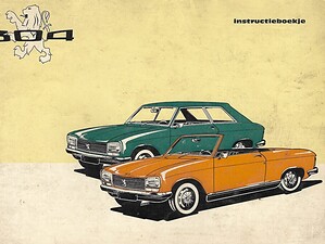 1970 Peugeot 304 Cabrio - Coupé Instructieboekje (# 21890)