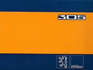 1983 Peugeot 305 Instructieboekje (# 22481)