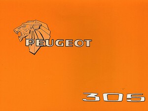 1978 Peugeot 305 Instructieboekje (# 22461)