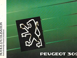 1990 Peugeot 309 Instructieboekje (# 22570)