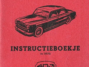 1956 Peugeot 403 Instructieboekje (# 22574)