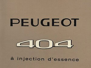 1967 Peugeot 404 Instructieboekje (# 22605)