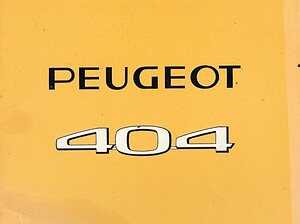 1968 Peugeot 404 Instructieboekje (# 22614)