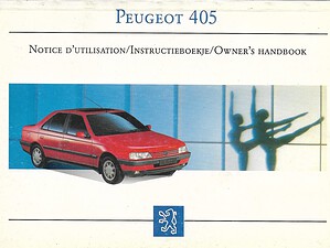 1993 Peugeot 405 Instructieboekje (# 22728)