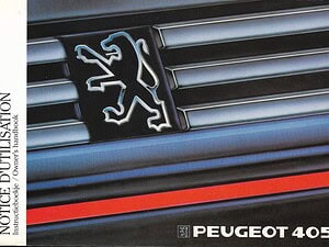 1988 Peugeot 405 Instructieboekje (# 22741)