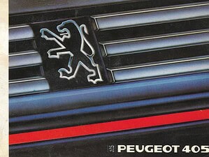 1987 Peugeot 405 Instructieboekje (# 22744)