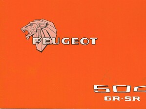 1979 Peugeot 504 GR-SR Instructieboekje (# 22814)