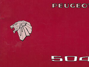 1976 Peugeot 504 Instructieboekje (# 22832)
