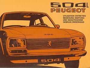 1973 Peugeot 504 L Instructieboekje (# 22850)