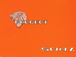 1977 Peugeot 504 L Instructieboekje (# 22826)