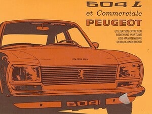 1974 Peugeot 504 L Instructieboekje (# 22840)