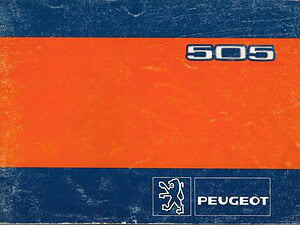 1980 Peugeot 505 Instructieboekje (# 22922)