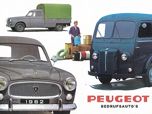 1962 Peugeot bedrijfsauto's programma (# 3487)