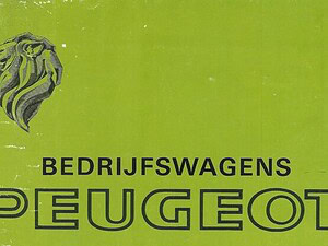 1971 Peugeot _ Bedrijfswagens - 'Programma' (# 21396)