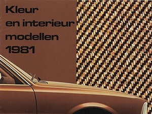1981 Peugeot _ Algemeen - 'Kleuren en bekledingen' (# 20544)