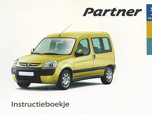 2003 Peugeot Partner Instructieboekje (# 21600)