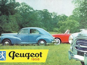 1958 Peugeot _ Algemeen - 'Programma' (# 20788)