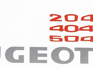 1969 Peugeot _ Algemeen - 'Programma' (# 20804)