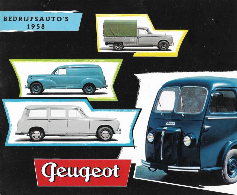 1958 Peugeot bedrijfsauto's programma (# 16452)