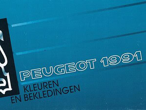 1991 Peugeot _ Algemeen - 'Kleuren en bekledingen' (# 20541)