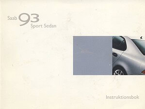 2002 Saab 9-3 Sport Sedan Instructieboek (# 23123)