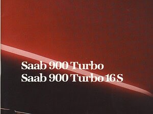 1986 Saab 900 Turbo en 900 Turbo 16S (# 13666)