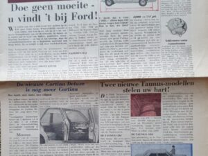 Ford Rai krant 1962
