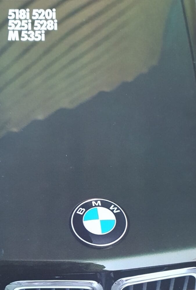 1984 BMW 5 serie 518i, 520i, 525i, 528i, M535i E28 (# 15849)