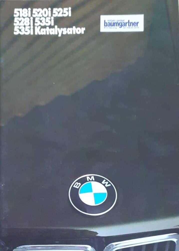 1985 BMW 5 serie 518i, 520i, 525i, 528i,535i, 535i Katalysator E28 (# 15850)
