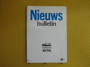 VOLVO serie 240 en 260 1976   Nieuws bulletin